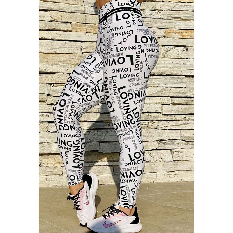 White Casual Sportswear Print Patchwork 